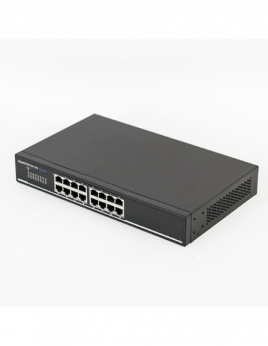 Switch gigabit cu 16 porturi ethernet 10/100/1000Mbps cu carcasa metalica. Comanda online pe RFPro.ro.