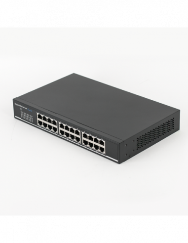 Switch gigabit cu 24 porturi ethernet 10/100/1000Mbps cu carcasa metalica. Comanda online pe RFPro.ro.