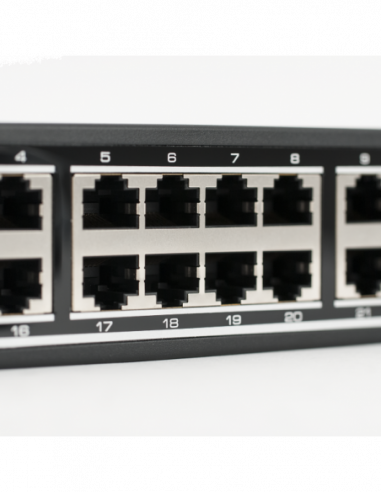 Switch gigabit cu 24 porturi ethernet 10/100/1000Mbps cu carcasa metalica. Comanda online pe RFPro.ro.