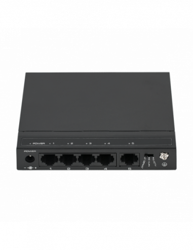 Switch Gb cu 4x downlink 10/100/1000Mbps, 1x10/100/1000Mbps, Switching loop detection. Comanda online pe RFPro.ro.