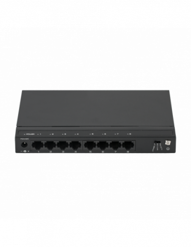 Switch gigabit cu 8 porturi 10/100/1000 Mbps cu functie Switching loop detection. Comanda online pe RFPro.ro.