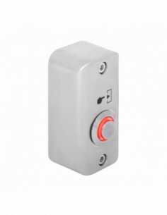 Buton de iesire aplicabil cu LED de semnalizare rosie. Comanda online pe RFPro.ro.