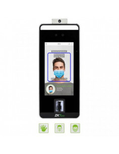 Terminal control acces biometric cu recunoastere faciala, palma, amprenta si detectie temperatura. Comanda online pe RFPro.ro.