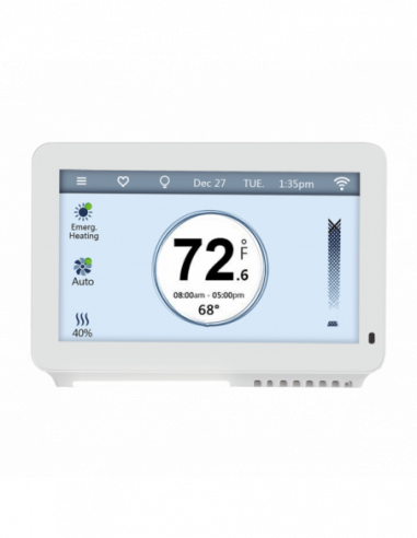 Termostat ambiental multifunctional cu comunicatie Wi-Fi si ecran tactil de 4.5. Comanda online pe RFPro.ro.