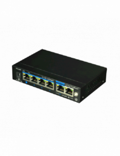 Switch ethernet gigabit POE+, 4+2 porturi, alimentat POE. Comanda online pe RFPro.ro. 2