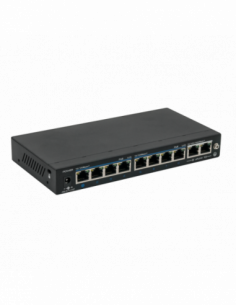 Switch ethernet POE+, 8+2 porturi. Comanda online pe RFPro.ro.