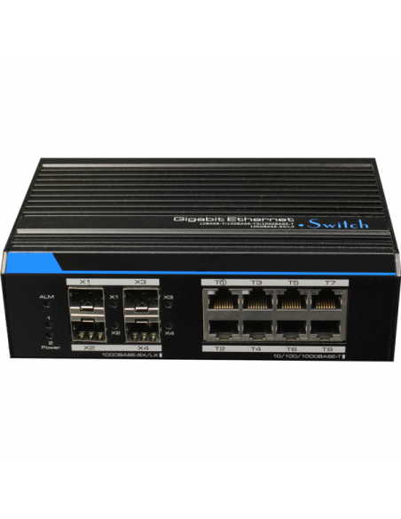 Switch ethernet industrial, full gigabit cu management L2. Comanda online pe RFPro.ro.