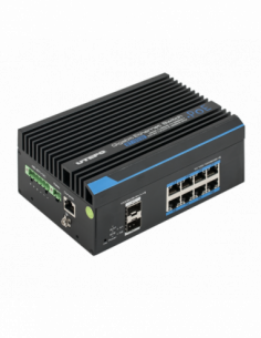 Switch industrial full gigabit cu 8 porturi ethernet BT POE++ si 2 porturi SFP. Comanda online pe RFPro.ro.