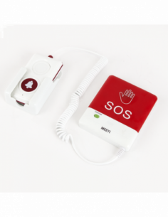 Buton panica wireless, cu functie de
apelare si anulare, cablu spiralat si buton de apelare
la mana. Comanda online pe RFPro.ro.