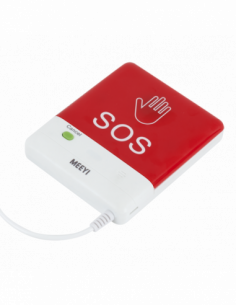 Buton panica wireless, cu functie de
apelare si anulare, cablu spiralat si buton de apelare
la mana. Comanda online pe RFPro.ro. 2