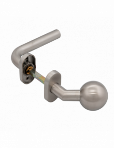 Set manere cu clanta tubulara si buton fix la 45°. Comanda online pe RFPro.ro.