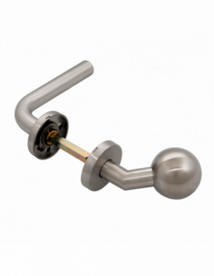 Set manere cu clanta tubulara si buton fix la 45° YH-D45R. Comanda online pe RFPro.ro.