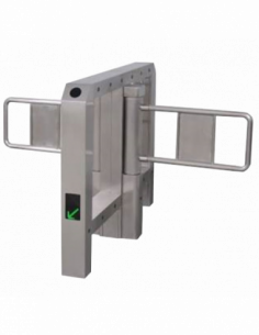 Poarta batanta automata dubla tip BRIDGE pt acces persoane, INOX. Functioneaza doar cu YK-PB106. Comanda online pe RFPro.ro.
