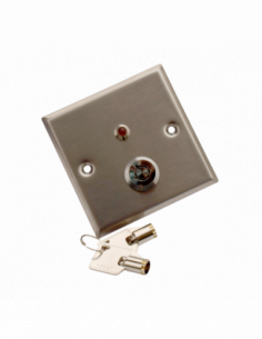 Buton incastrabil din inox, cu cheie tubulara, pentru iesire de urgenta. Comanda online pe RFPro.ro.