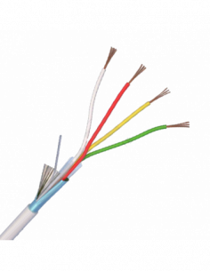 Cablu de alarma 4 fire ecranate, cupru integral, 100m 4CUEF. Comanda online pe RFPro.ro.