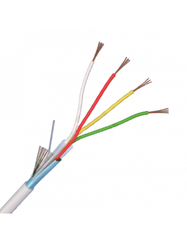 Cablu de alarma 4 fire ecranate, cupru integral, 100m 4CUEF. Comanda online pe RFPro.ro.