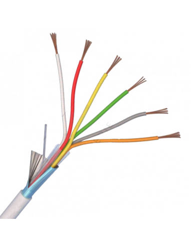 Cablu de alarma 6 fire ecranate, cupru integral, 100m 6CUEF. Comanda online pe RFPro.ro.