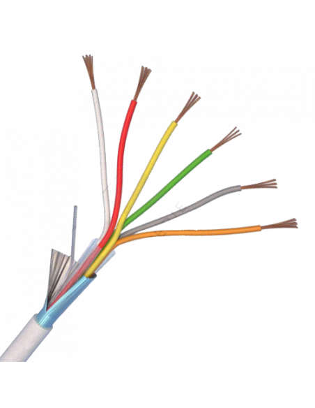 Cablu de alarma 6 fire ecranate, cupru integral, 100m 6CUEF. Comanda online pe RFPro.ro.