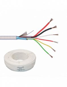 Cablu de alarma 6 fire ecranate + alimentare 2x0.75, cupru integral, 100m 6CUEF+2x0.75. Comanda online pe RFPro.ro.