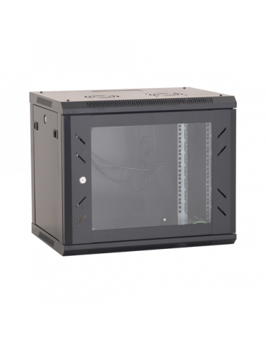 Rack perete 12U 19' 600x450, negru - ASYTECH Networking ASY-12U-6045W. Comanda online pe RFPro.ro.
