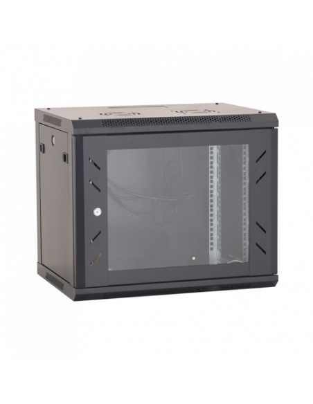 Rack perete 12U 19' 600x450, negru - ASYTECH Networking ASY-12U-6045W. Comanda online pe RFPro.ro.
