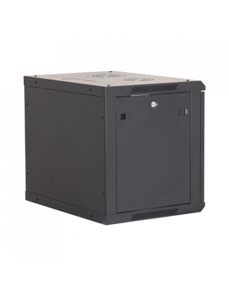 Rack perete 12U 19' 600x450, negru - ASYTECH Networking ASY-12U-6045W. Comanda online pe RFPro.ro.