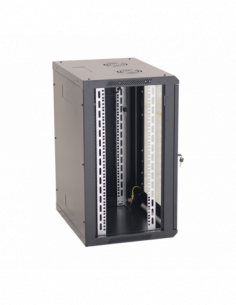 Rack perete 15U 19' 600x450, negru - ASYTECH Networking ASY-15U-6045W. Comanda online pe RFPro.ro. 2