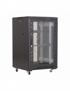 Rack podea 18U 19' 600x600, negru - ASYTECH Networking ASY-18U-6060E. Comanda online pe RFPro.ro.
