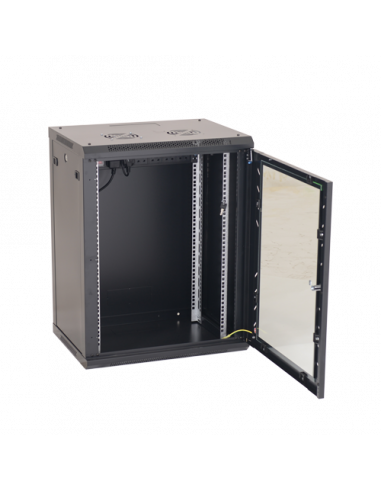 Rack perete 18U 19' 600x600, negru - ASYTECH Networking ASY-18U-6060W. Comanda online pe RFPro.ro.