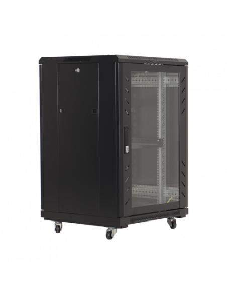 Rack podea 27U 19' 600x600, negru - ASYTECH Networking ASY-27U-6060E. Comanda online pe RFPro.ro.