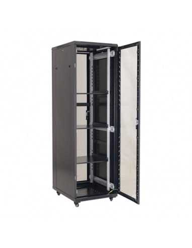Rack podea 32U 19' 600x800, negru - ASYTECH Networking ASY-32U-6080E. Comanda online pe RFPro.ro.