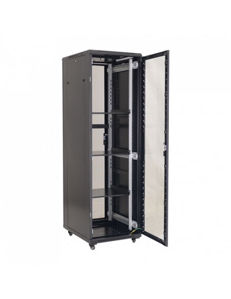 Rack podea 32U 19' 600x800, negru - ASYTECH Networking ASY-32U-6080E. Comanda online pe RFPro.ro.