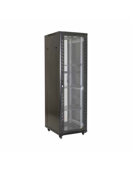 Rack podea 37U 19' 600x600, negru - ASYTECH Networking ASY-37U-6060E. Comanda online pe RFPro.ro.
