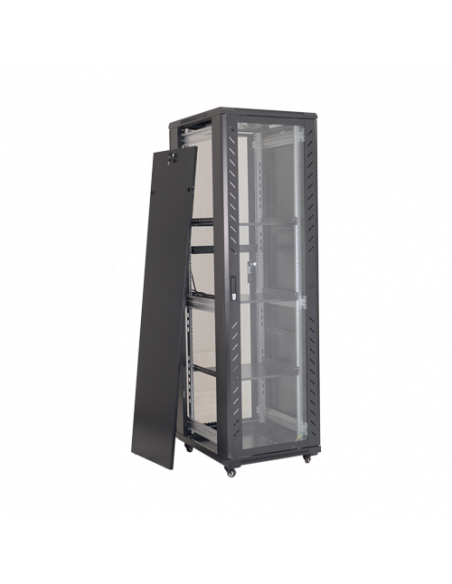 Rack podea 37U 19' 600x600, negru - ASYTECH Networking ASY-37U-6060E. Comanda online pe RFPro.ro.