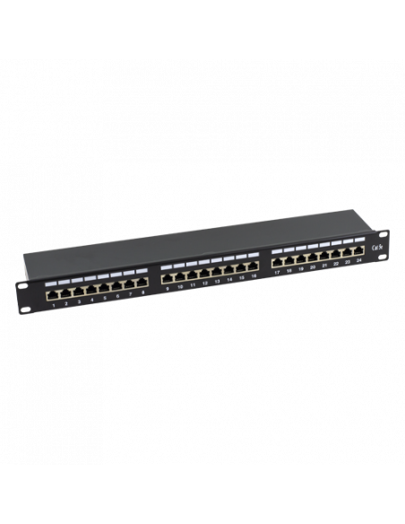 Patch Panel 1U, FTP cat5e, 24 porturi RJ45 - ASYTECH Networking ASY-PP-FTP5E-24. Comanda online pe RFPro.ro.