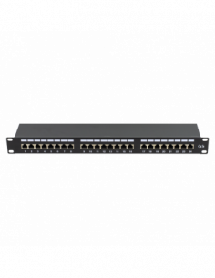 Patch Panel 1U, FTP cat5e, 24 porturi RJ45 - ASYTECH Networking ASY-PP-FTP5E-24. Comanda online pe RFPro.ro. 2