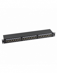 Patch Panel 1U, FTP cat6, 24 porturi RJ45 - ASYTECH Networking ASY-PP-FTP6-24. Comanda online pe RFPro.ro.