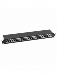 Patch Panel 1U, FTP cat6A, 24 porturi RJ45 - ASYTECH Networking ASY-PP-FTP6A-24. Comanda online pe RFPro.ro.