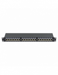 Patch Panel 1U, FTP cat6A, 24 porturi RJ45 - ASYTECH Networking ASY-PP-FTP6A-24. Comanda online pe RFPro.ro. 2