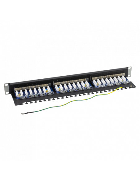 Patch Panel 1U, FTP cat6A, 24 porturi RJ45 - ASYTECH Networking ASY-PP-FTP6A-24. Comanda online pe RFPro.ro.