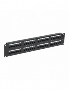 Patch Panel 2U, UTP cat5e, 48 porturi RJ45 - ASYTECH Networking ASY-PP-UTP5E-48. Comanda online pe RFPro.ro.