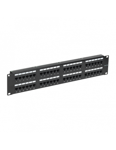 Patch Panel 2U, UTP cat5e, 48 porturi RJ45 - ASYTECH Networking ASY-PP-UTP5E-48. Comanda online pe RFPro.ro.