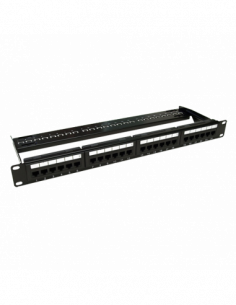 Patch Panel 1U, UTP cat6, 24 porturi RJ45 - ASYTECH Networking ASY-PP-UTP6-24. Comanda online pe RFPro.ro.