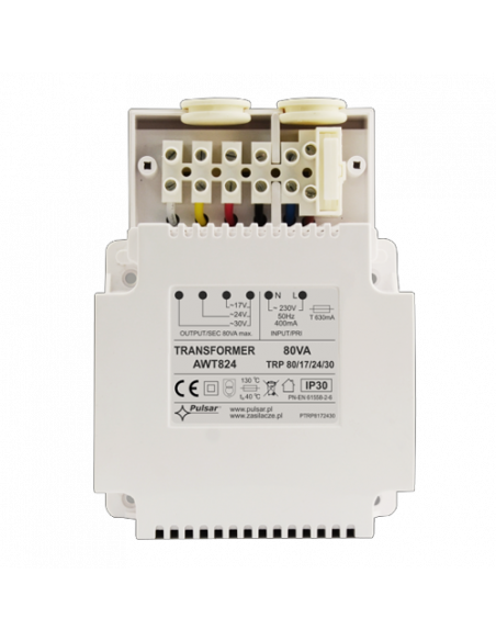 Transformator 80VA  17V/24V/30V AWT824. Comanda online pe RFPro.ro.