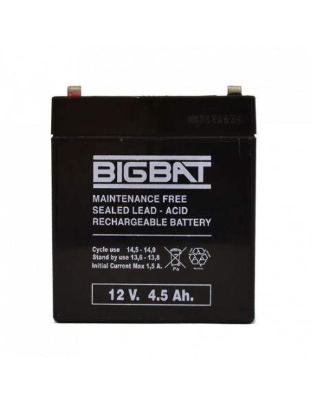 Acumulator BIG BAT 12V, 4.5 AH BB12V4.5. Comanda online pe RFPro.ro.