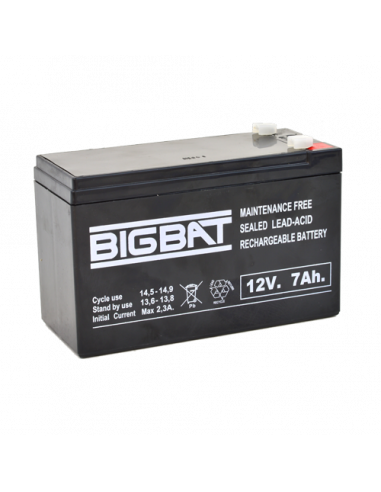 Acumulator BIG BAT 12V, 7 AH BB12V7. Comanda online pe RFPro.ro.