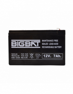 Acumulator BIG BAT 12V, 7 AH BB12V7. Comanda online pe RFPro.ro. 2