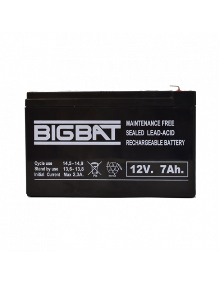 Acumulator BIG BAT 12V, 7 AH BB12V7. Comanda online pe RFPro.ro.