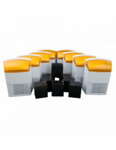 KIT 8 sirene de exterior + 8 acumulatori 12V, 4Ah BS1X8+8AC. Comanda online pe RFPro.ro.