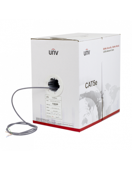 Cablu UTP cat.5e, OFC, 0.50 mm cupru - UNV CAB-LC2100B-IN. Comanda online pe RFPro.ro.